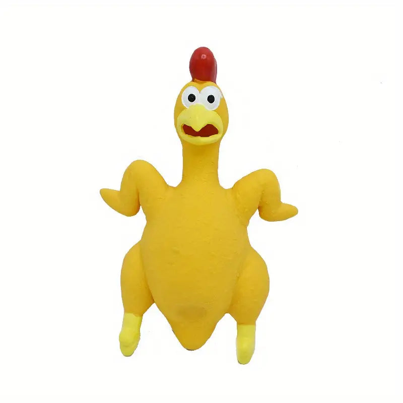 Cluck Cluck Squeaky Chicken Dog Toy