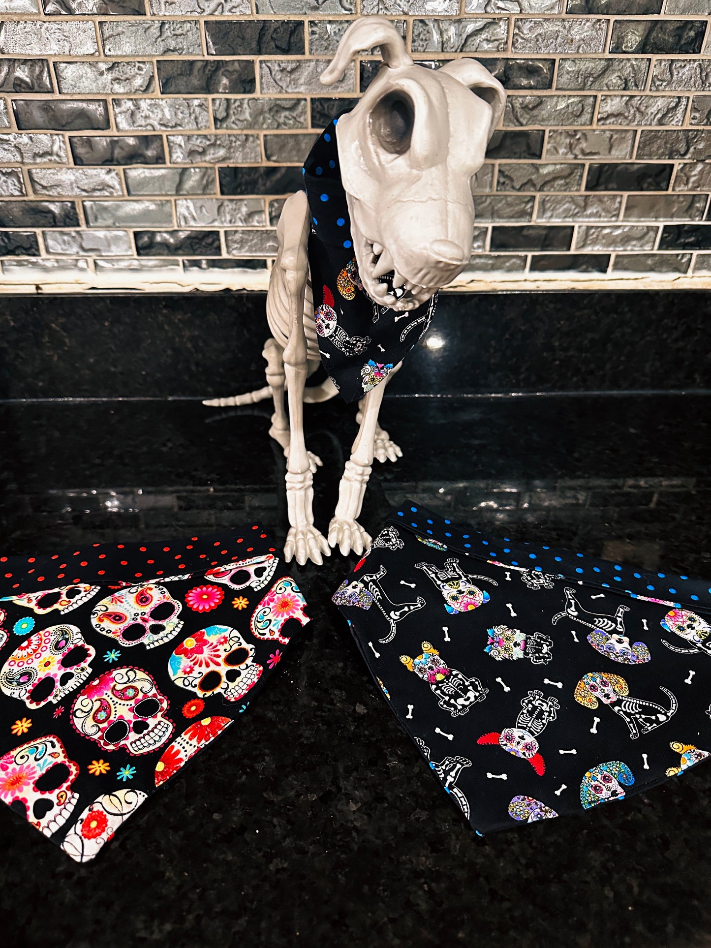 Dia De Los Muertos Dog Bandanas