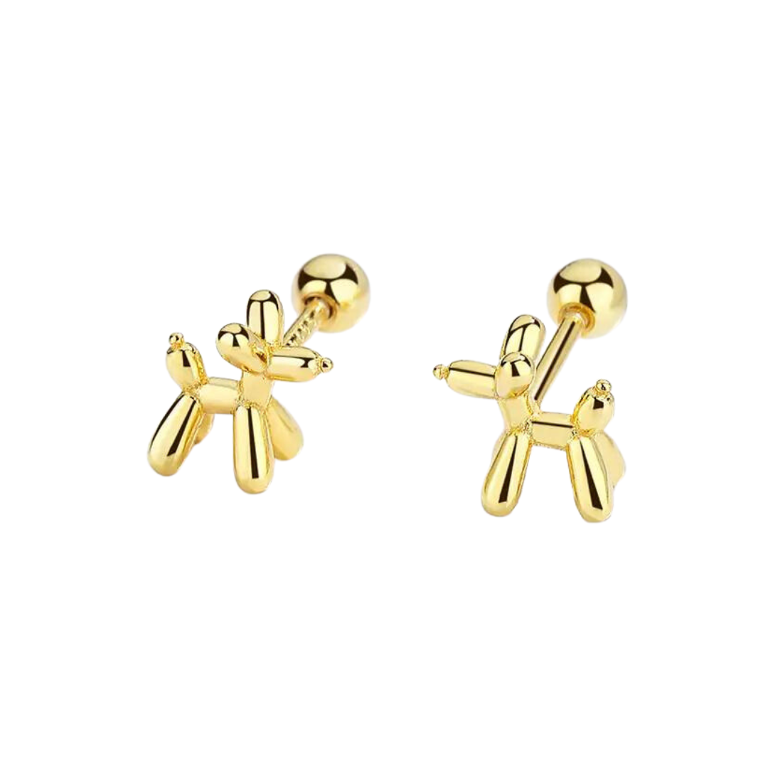 Balloon Dog Stud Earrings