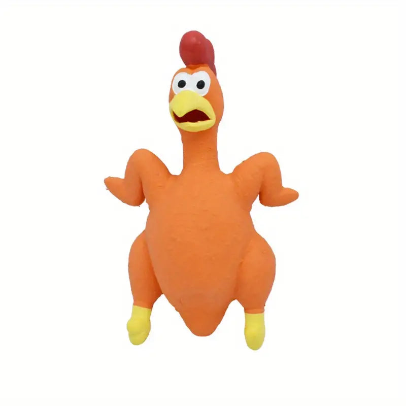 Cluck Cluck Squeaky Chicken Dog Toy