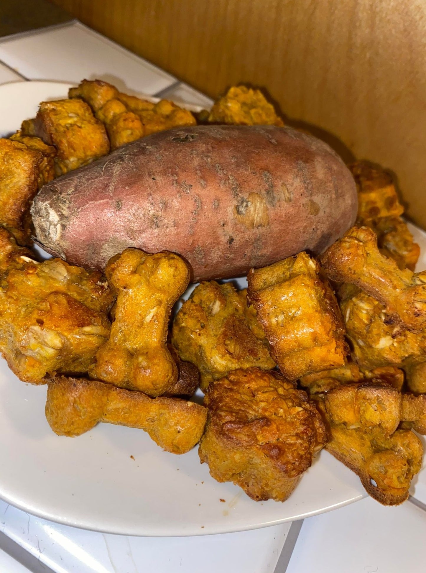 Peanut Butter and Sweet Potato Oat Crunchies