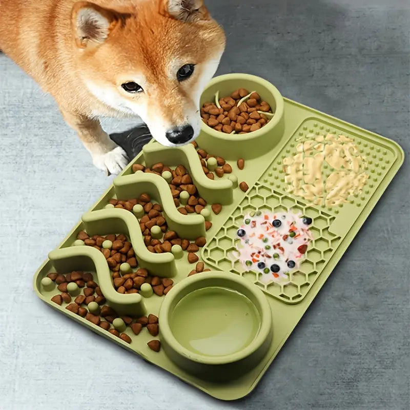 Puppy Silicone Slow Feeder Dog Mat