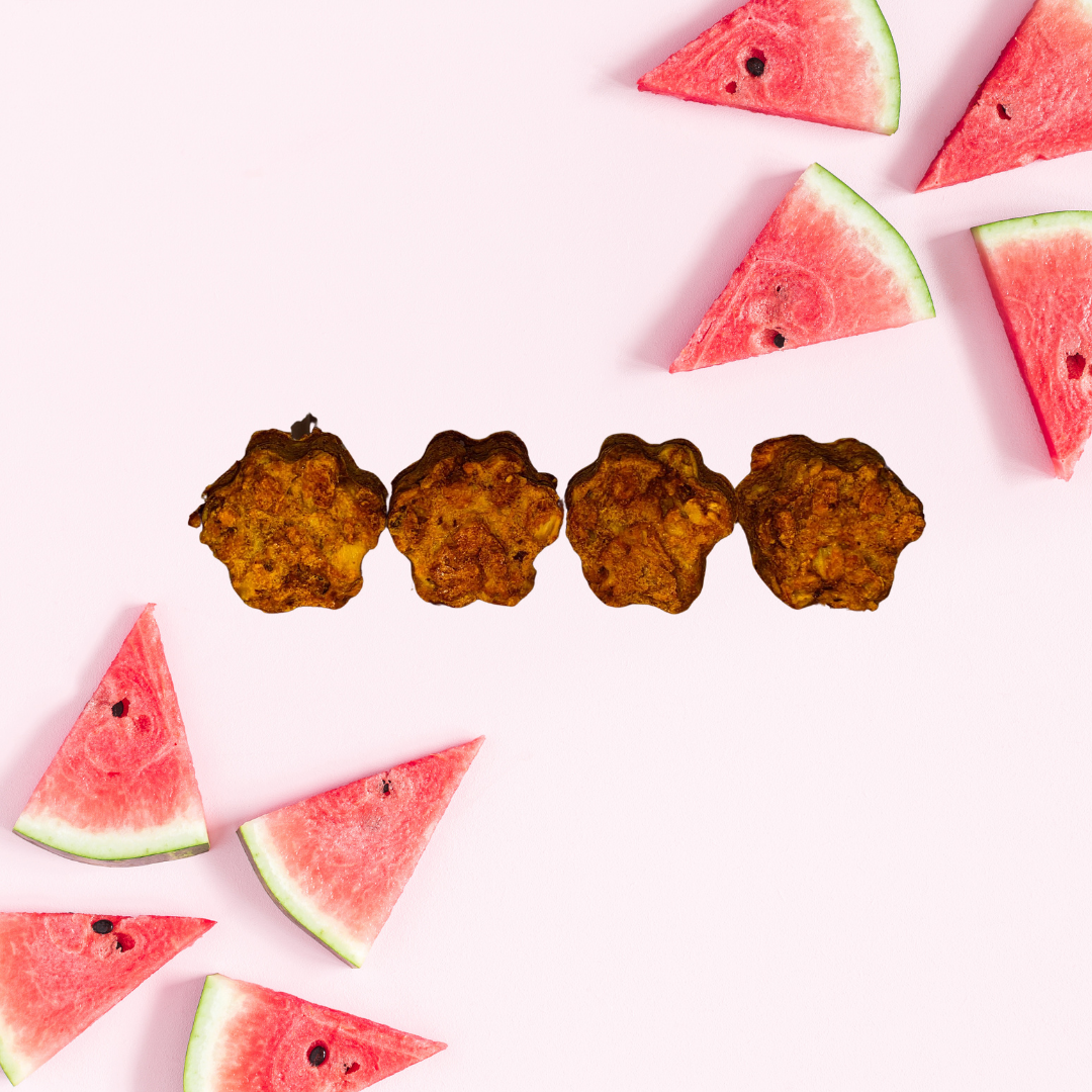 Peanut Butter and Watermelon Oat Crunchies