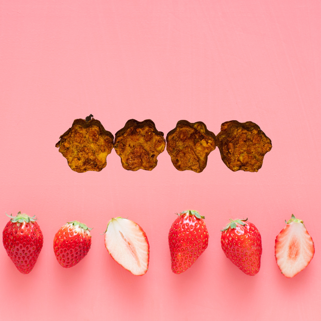 Peanut Butter and Strawberry Oat Crunchies