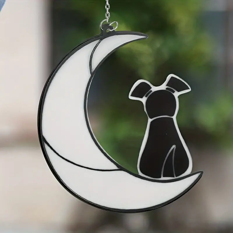 1pc Moon Puppy Window Decoration