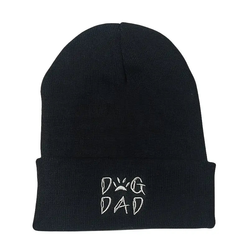 Embroidery Dog Dad Graphic Beanie