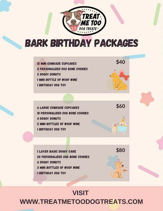 Bark Birthday Packages