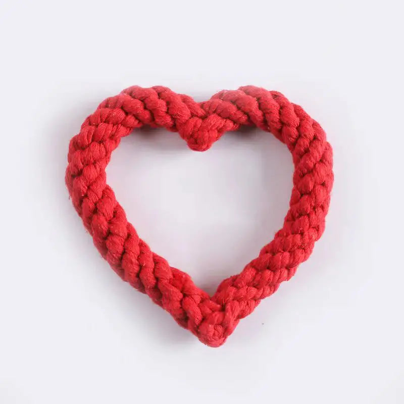 Heart Rope Chew Toy