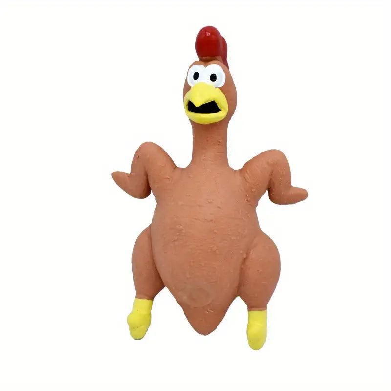Cluck Cluck Squeaky Chicken Dog Toy